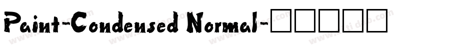 Paint-Condensed Normal字体转换